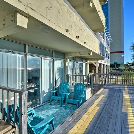 Oceanfront Gem With Deck In North Myrtle Beach-3
